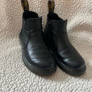 Dr. Martens Black Leather little girls Boots